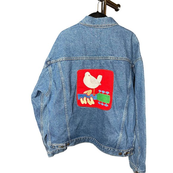 Star Gear Vintage 1994 Woodstock Denim Jean Jacket - Picture 1 of 5